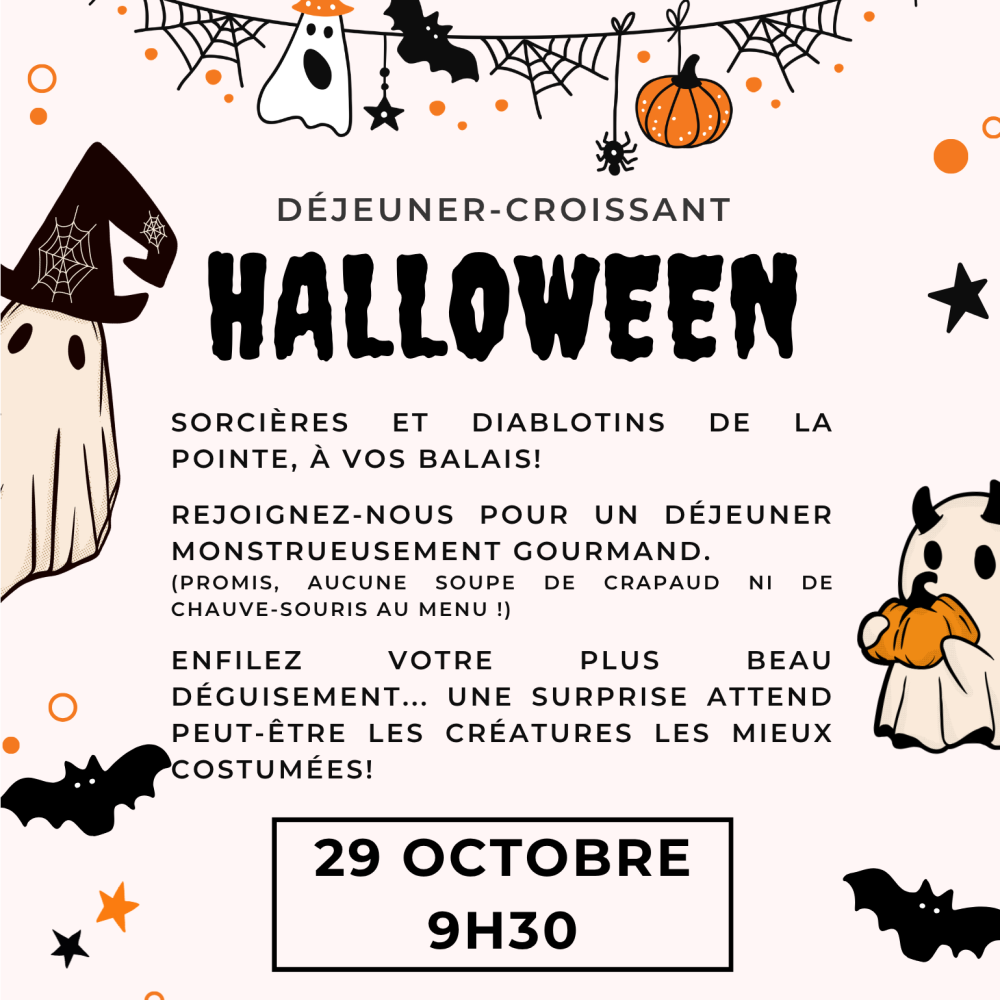 Déjeuner croissants - Halloween