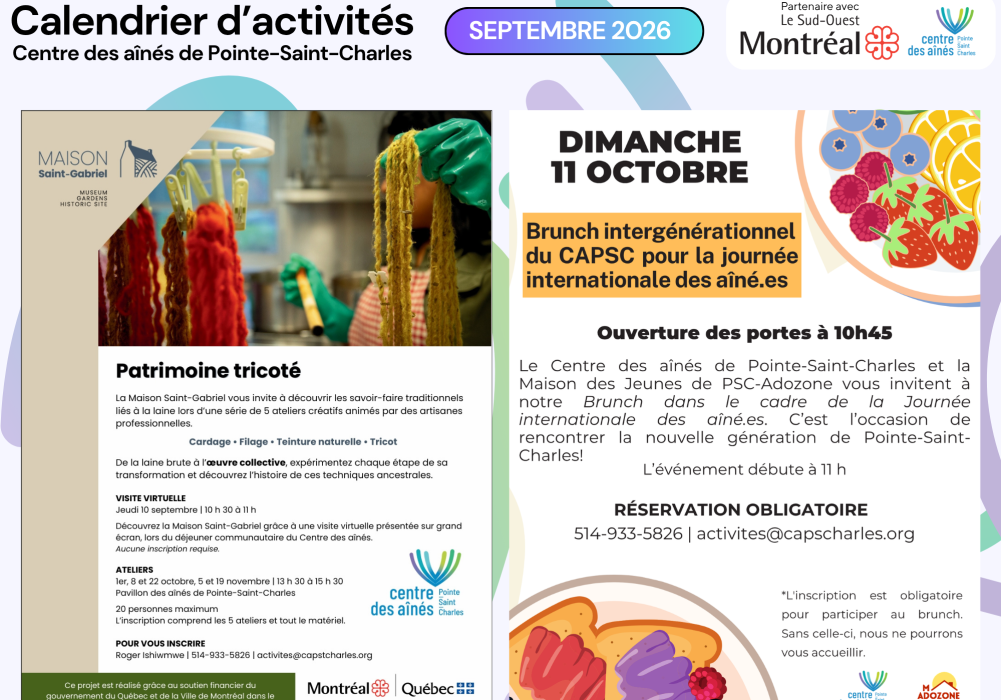 Calendrier septembre 2026