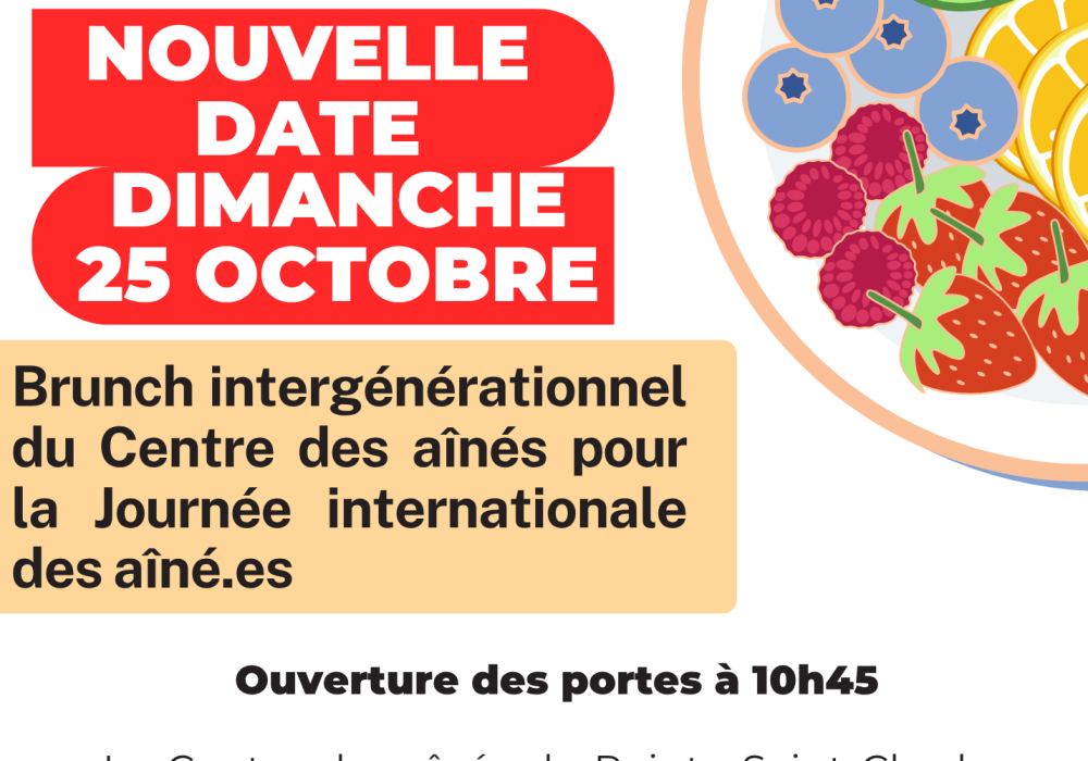 Brunch intergénérationnel pour la Journée internationale des aîné.es
