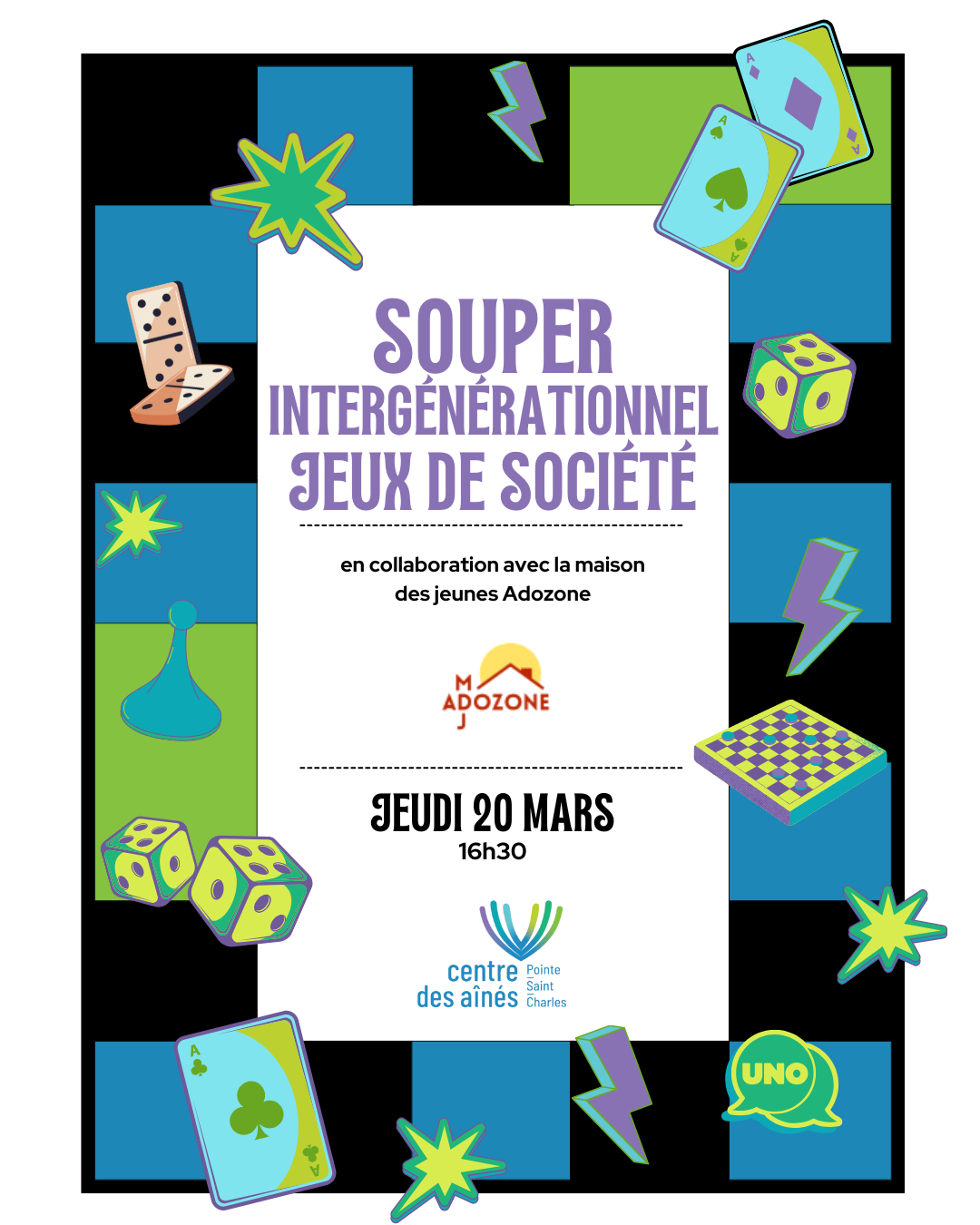 Souper intergénérationnel - Jeux de société